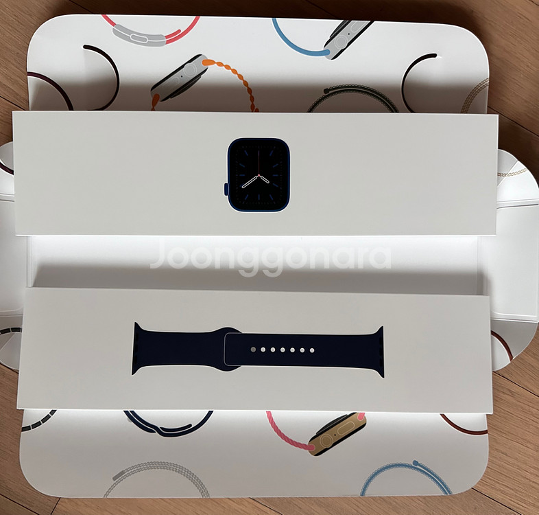 애플워치6 44mm 딥네이비 알루미늄 셀룰러+gps--1