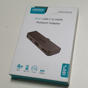 초텍 4in1 C타입 to HDMI HUB-M13 새거
