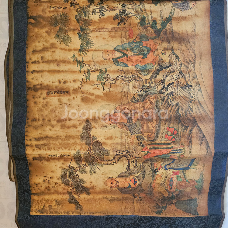 중국 탱화그림. 진품.--1