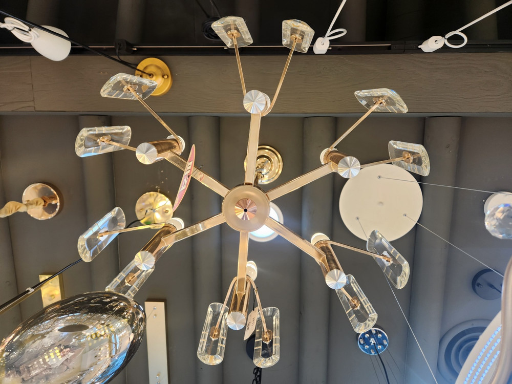 크리스탈6등 식탁등--2