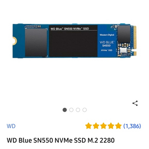 WD Blue SN550 NVMe SSD M.2 228