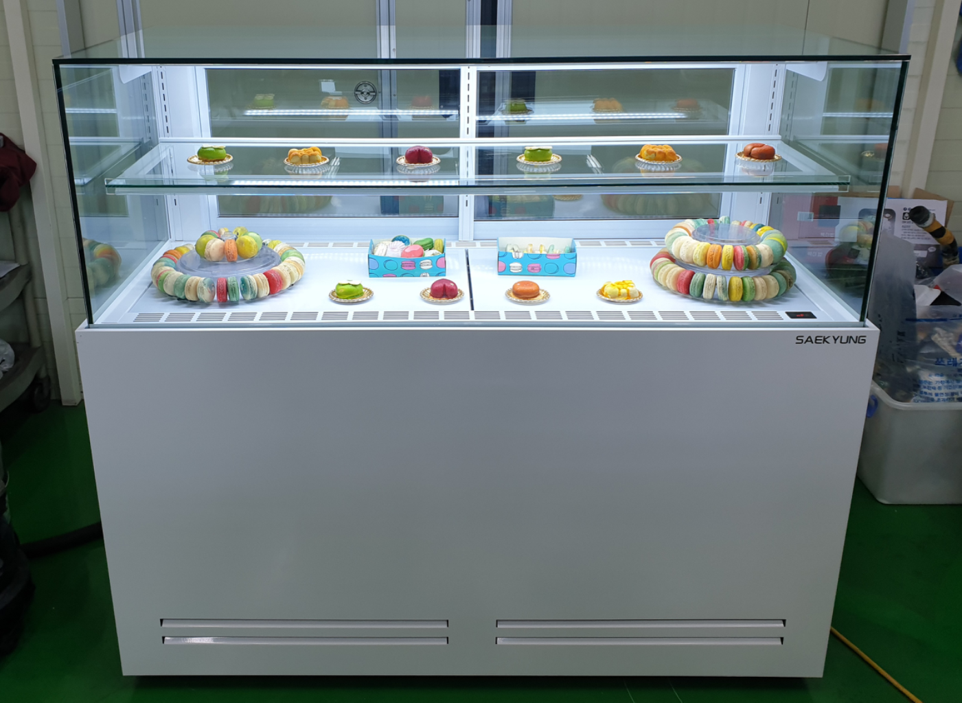카페용 디저트 마카롱 베이커리 냉장 쇼케이스