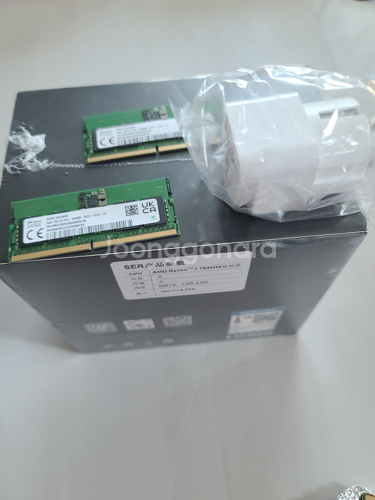 비링크 ser7 7840hs 베어본 미개봉 램16g--4
