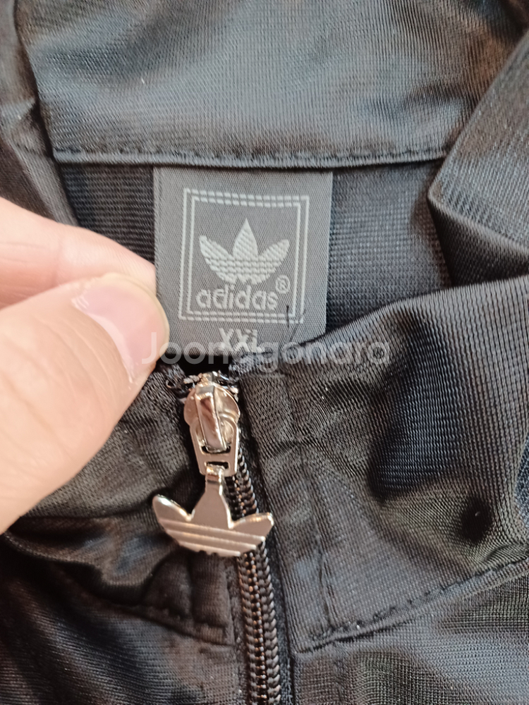 아디다스 올드스쿨 여성 트랙탑 져지 반팔 골드 xxl--2