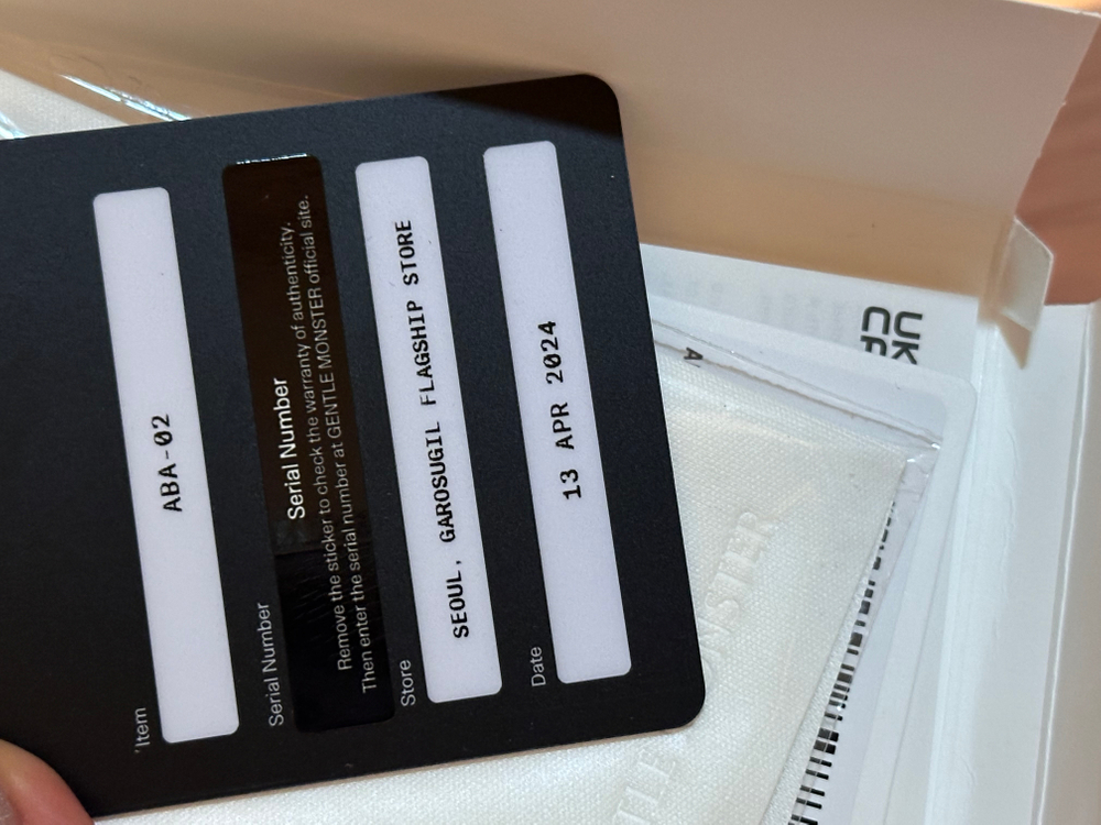 (새상품) 젠틀 몬스터 ABA-02 아바02 실버 정품--4