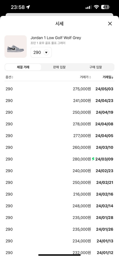 DD9315-002 조던1 로우 골프 울프그레이 290--5