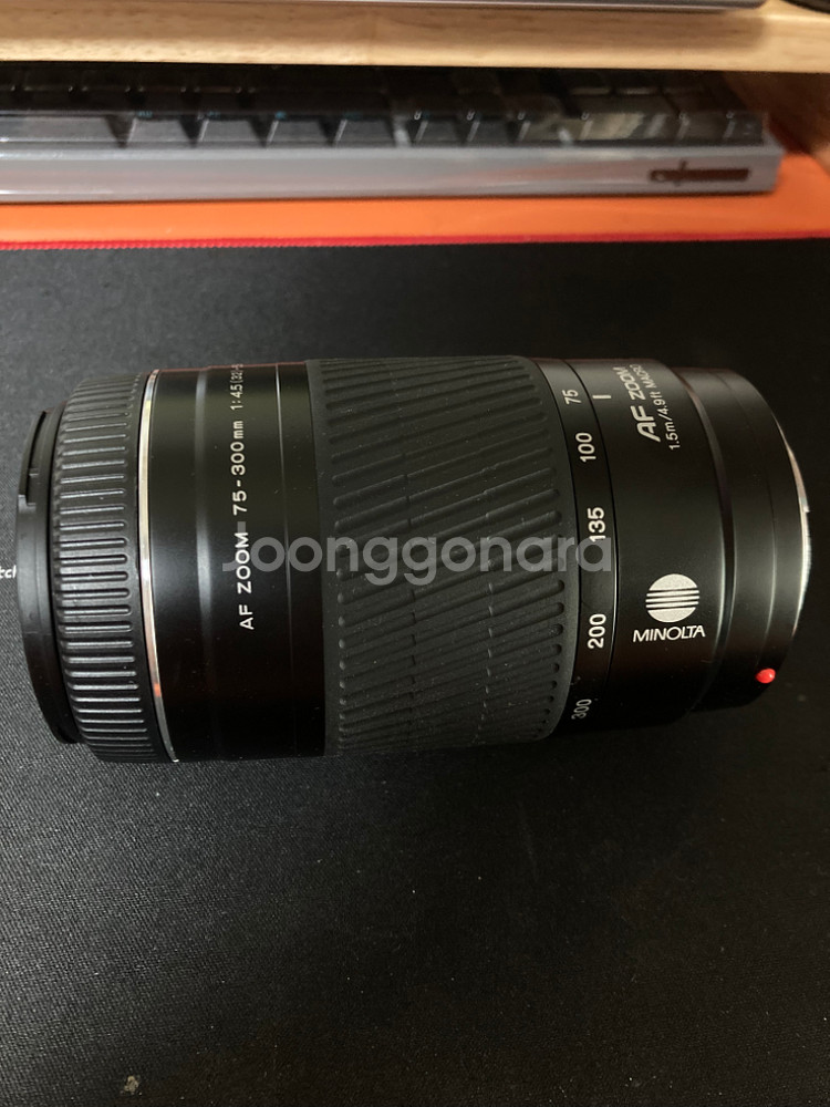 미놀타 af zoom 75-300 a마운트렌즈--0