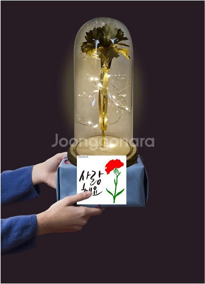 LED 카네이션 인테리어 램프 무드등 새상품--1