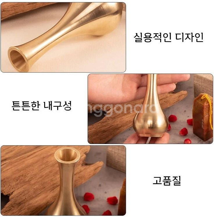 24K 카네이션 금화병 선물세트기념일 인테리어소품--5