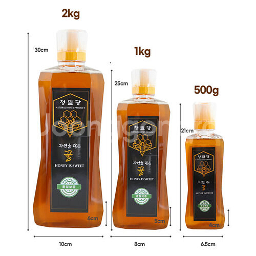 청밀당 튜브 베트남 천연 꿀 500g 1kg 2kg--1
