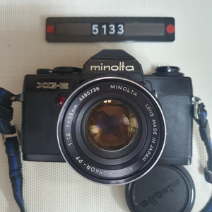 미놀타 XG-E 필름카메라 블랙바디 1.8 단렌즈