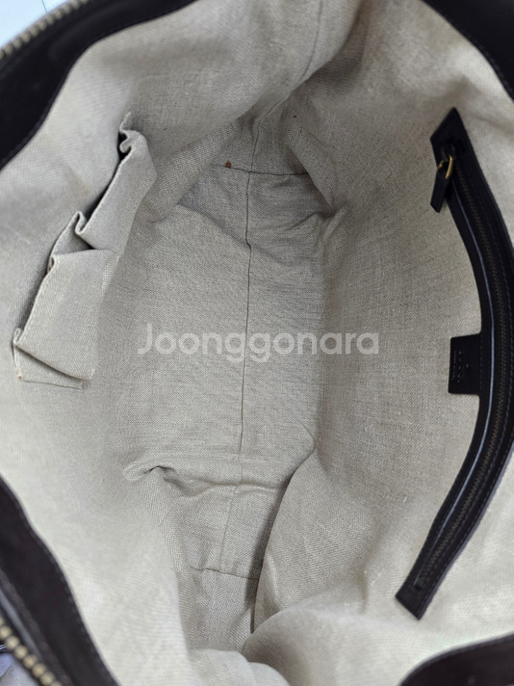 정품 악어가죽배색 구찌 빅쇼퍼백겸 여행용가방--8