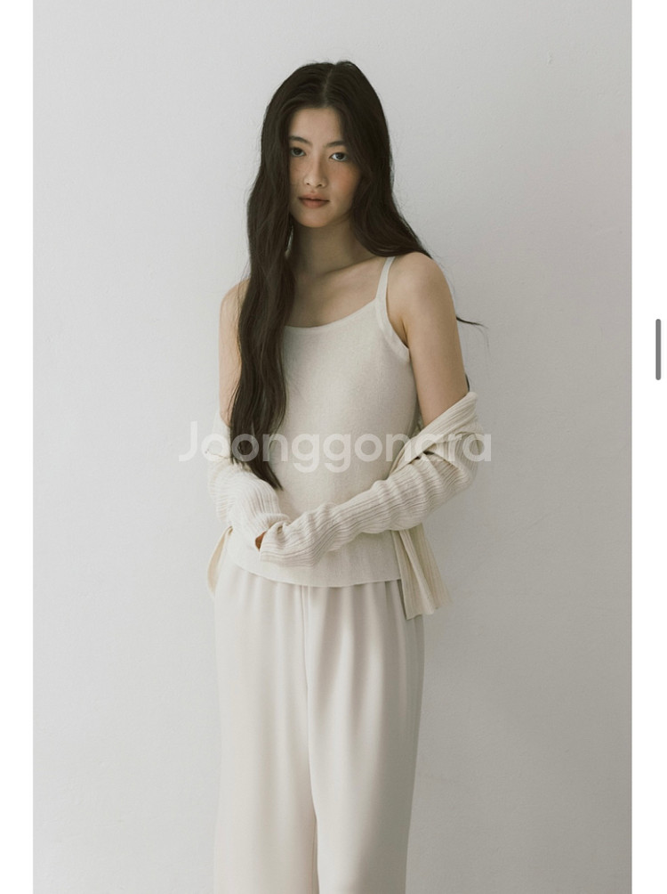 [새상품] 비뮤즈 비아 슬리브리스, 가디건 크림베이지--2