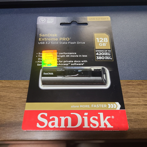 [USB 메모리] 샌디스크 정품 익스트림 프로 128G