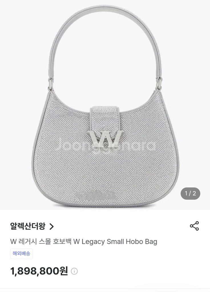 정가 100만 원대 / 알렉산더왕 레거시 호보백--2