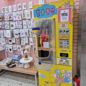 헬륨풍선 자판기 현금전용