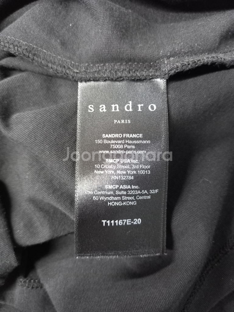 산드로 SANDRO 면 티셔츠 3싸이즈 77.66--6