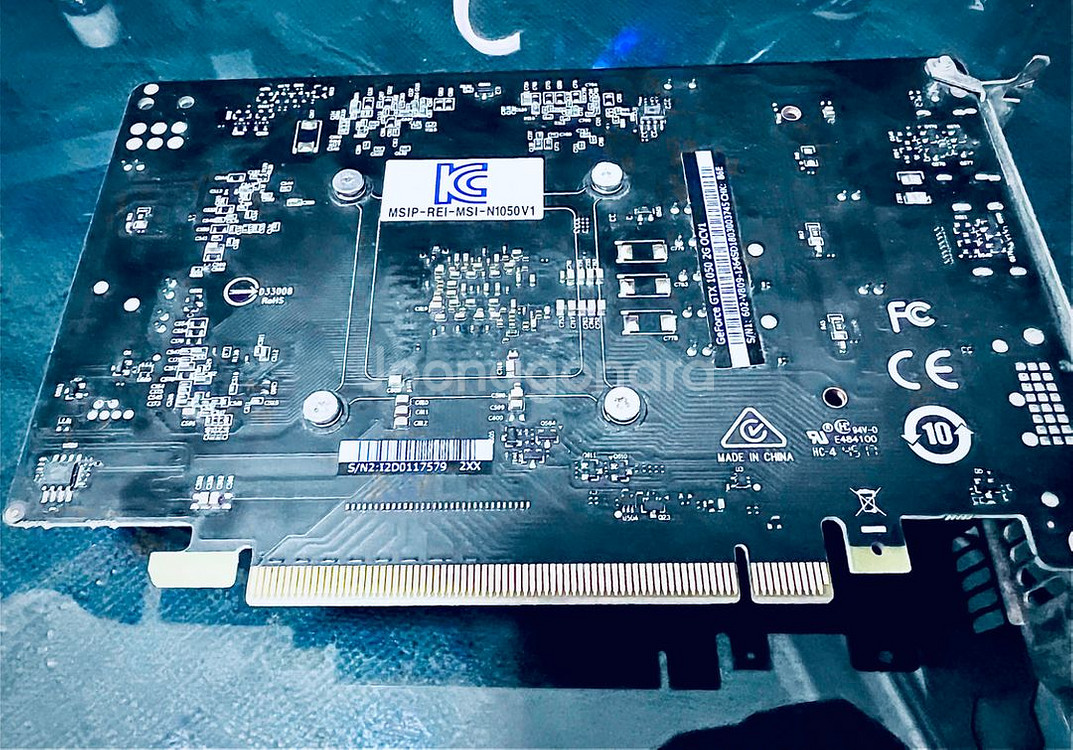 MSI GTX 1050 Black OC 무전원 팝니다--2