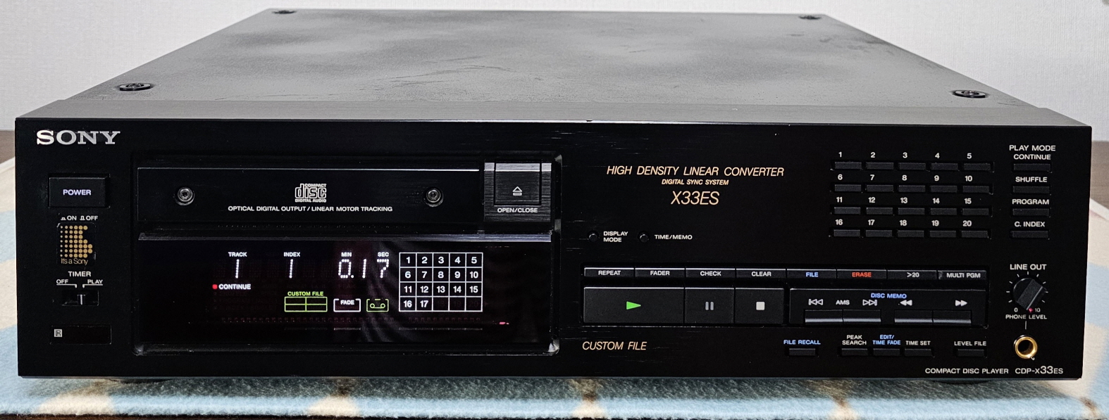 소니 CD 플래이어 CDP-X33ES