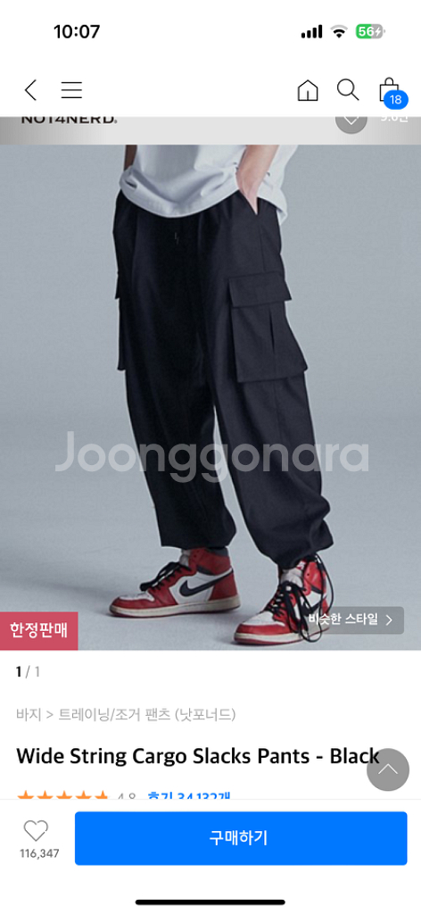 낫포너드 카고팬츠 L--1