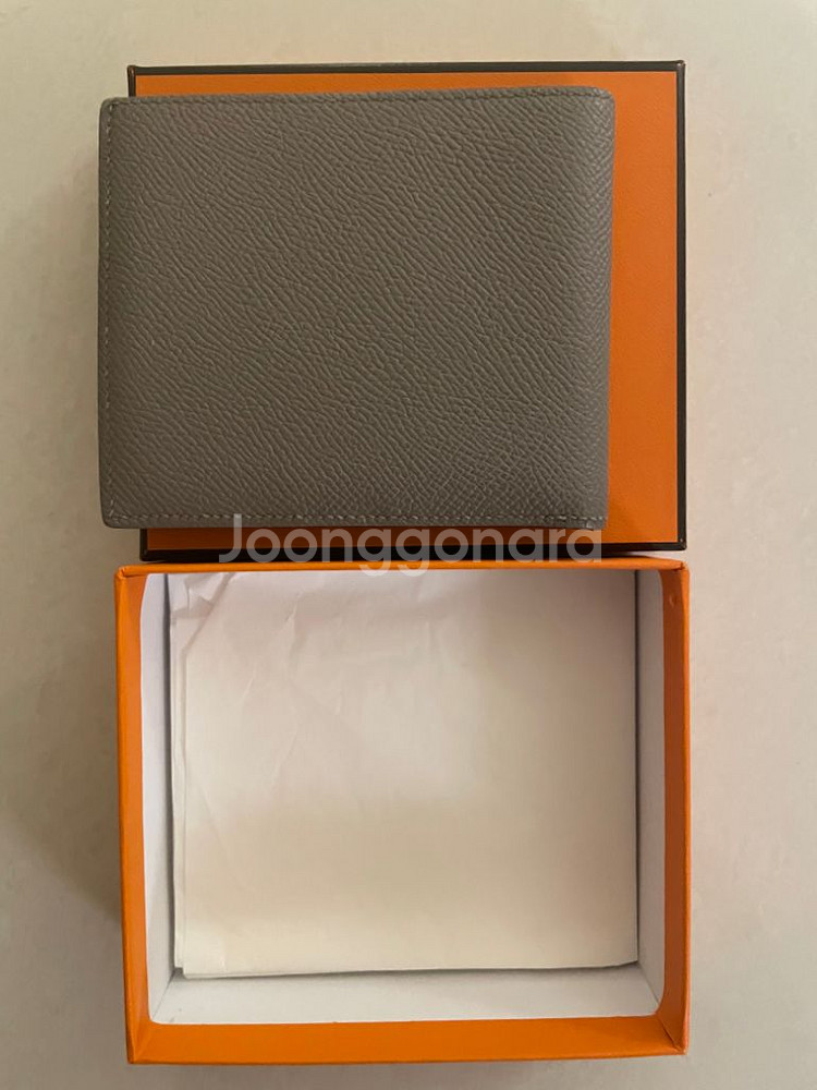 에르메스 남성 반지갑 (그리스 아스팔트)--4