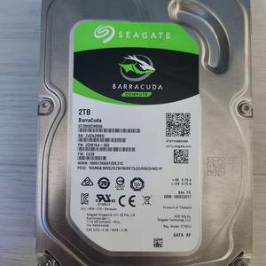 NAS RAID로 사용하던 2TB HDD 판매합니다.