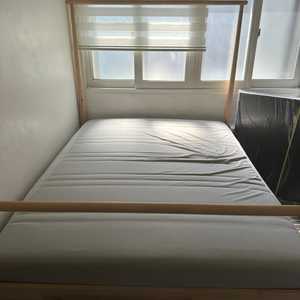 이케아 GJORA 예라 원목나무 침대(매트포함)