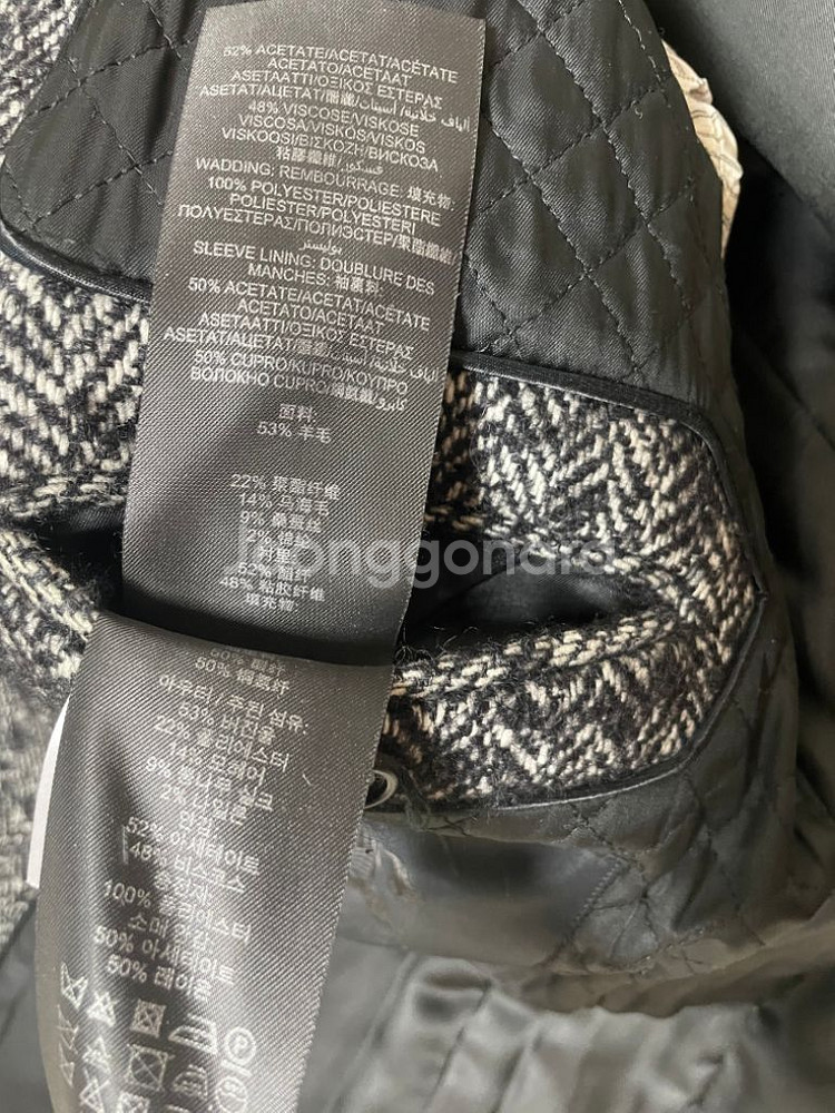 버버리프로섬 헤링본코트--3