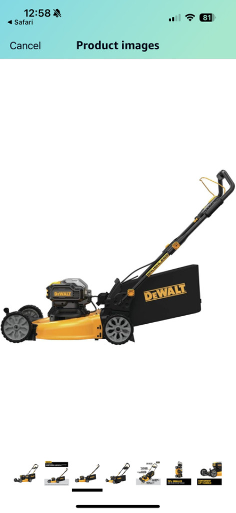 디월트 배터리식 잔디깍이 mower--1