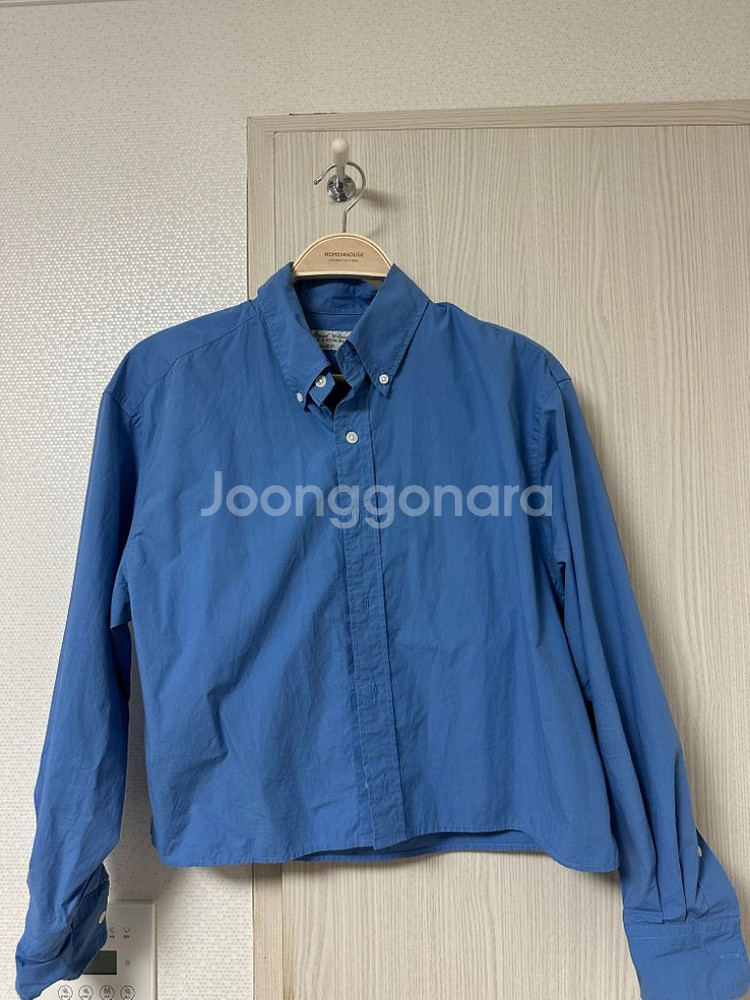 얼바닉30 블루 뎁스 크롭 셔츠--1