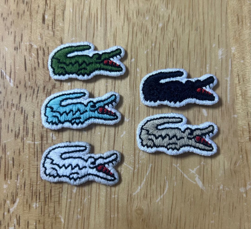 라코스테 악어모양 와펜 이미지