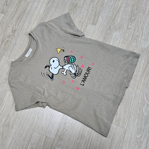 스누피 티셔츠 55 (카키)