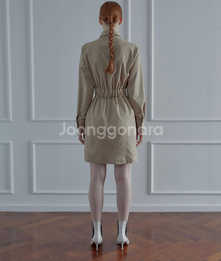 디자이너브랜드- 살롱드서울 베이지 원피스 판매--2
