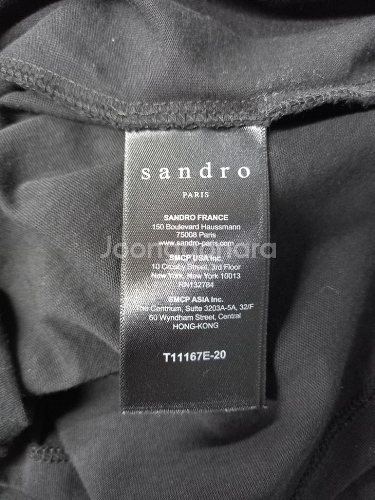산드로 SANDRO 면 티셔츠 3싸이즈 77.66--6
