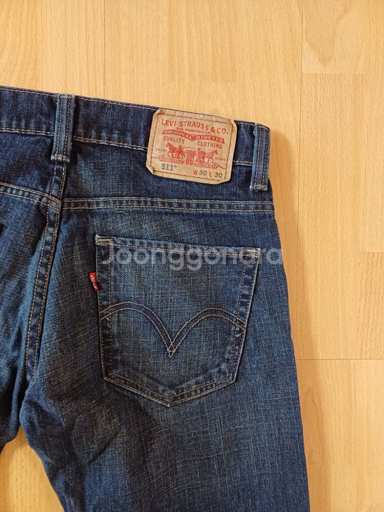 남성 리바이스 511 슬림핏 일자청바지 (30)--3
