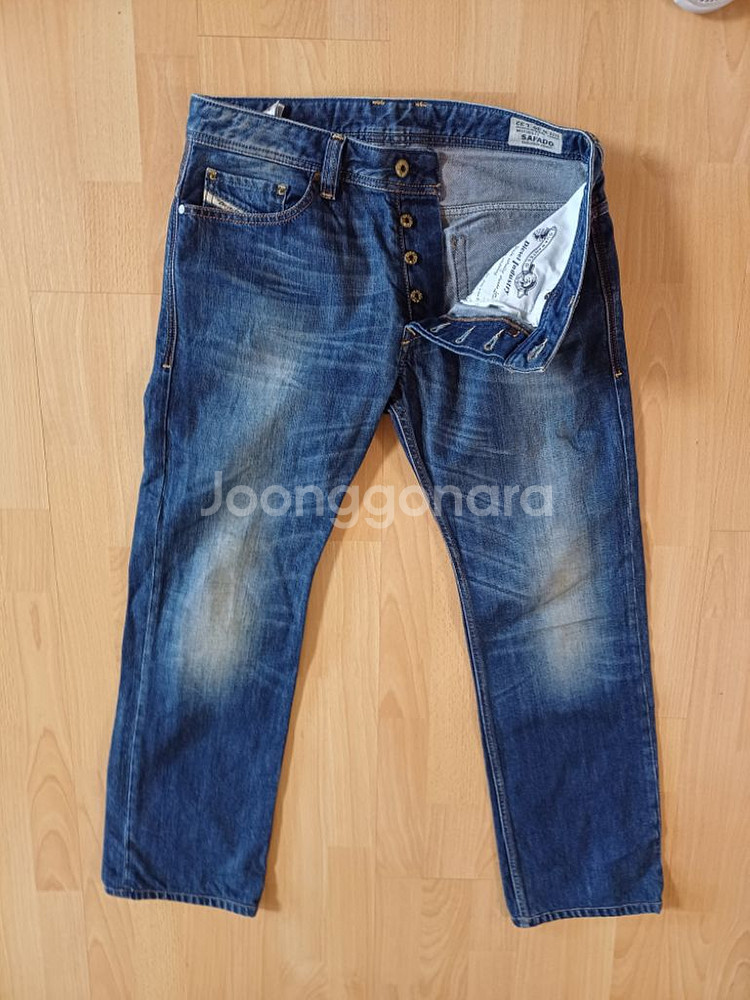 남성 디젤 SAFADD 데님 일자청바지 (31)--4