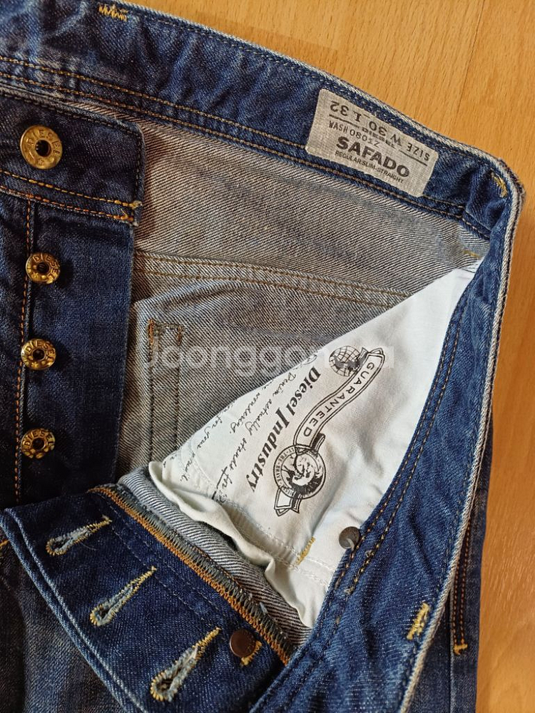 남성 디젤 SAFADD 데님 일자청바지 (31)--2