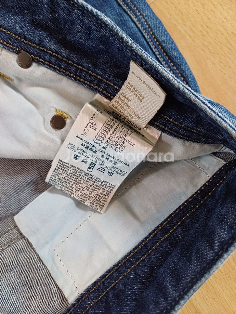 남성 디젤 SAFADD 데님 일자청바지 (31)--3