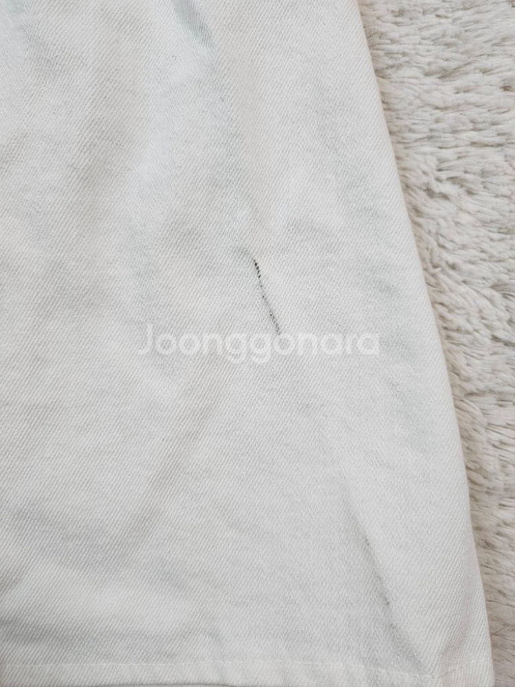 썸머 화이트 데님 랩스커트 판매해요~--4