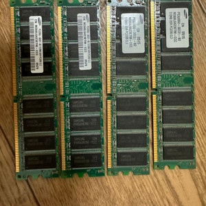 삼성램 DDR PC3200양면 512m 네개