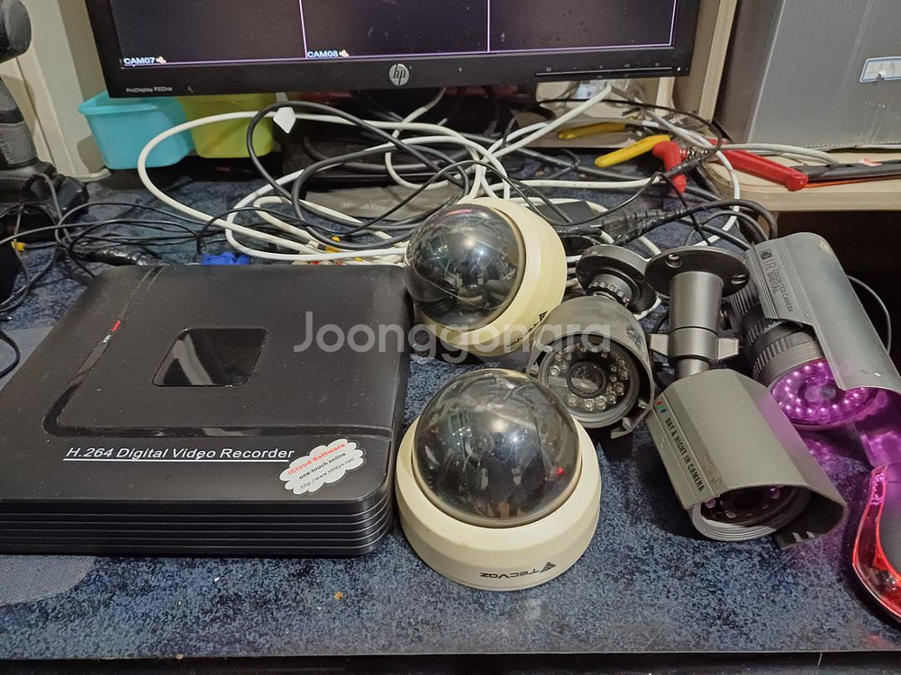 cctv 8채널 카메라5대 세트--2