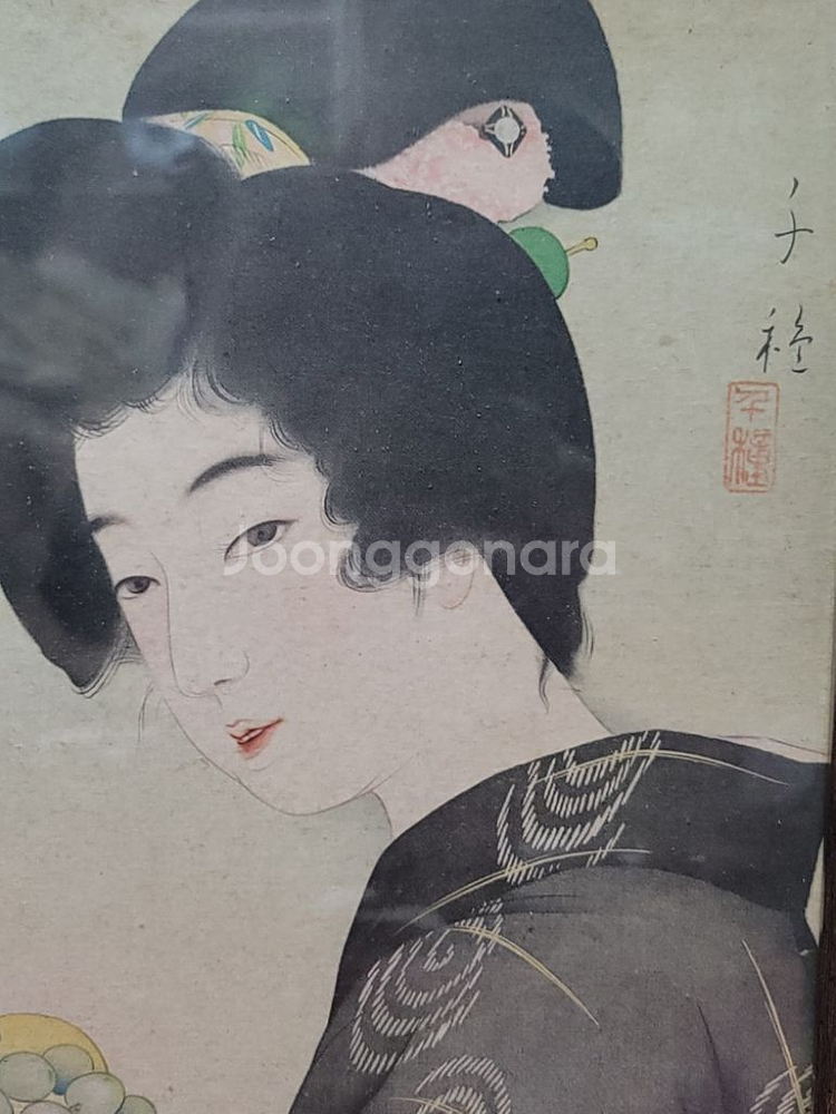 키타니 치구사 여인 초상화 그림 영인본--1