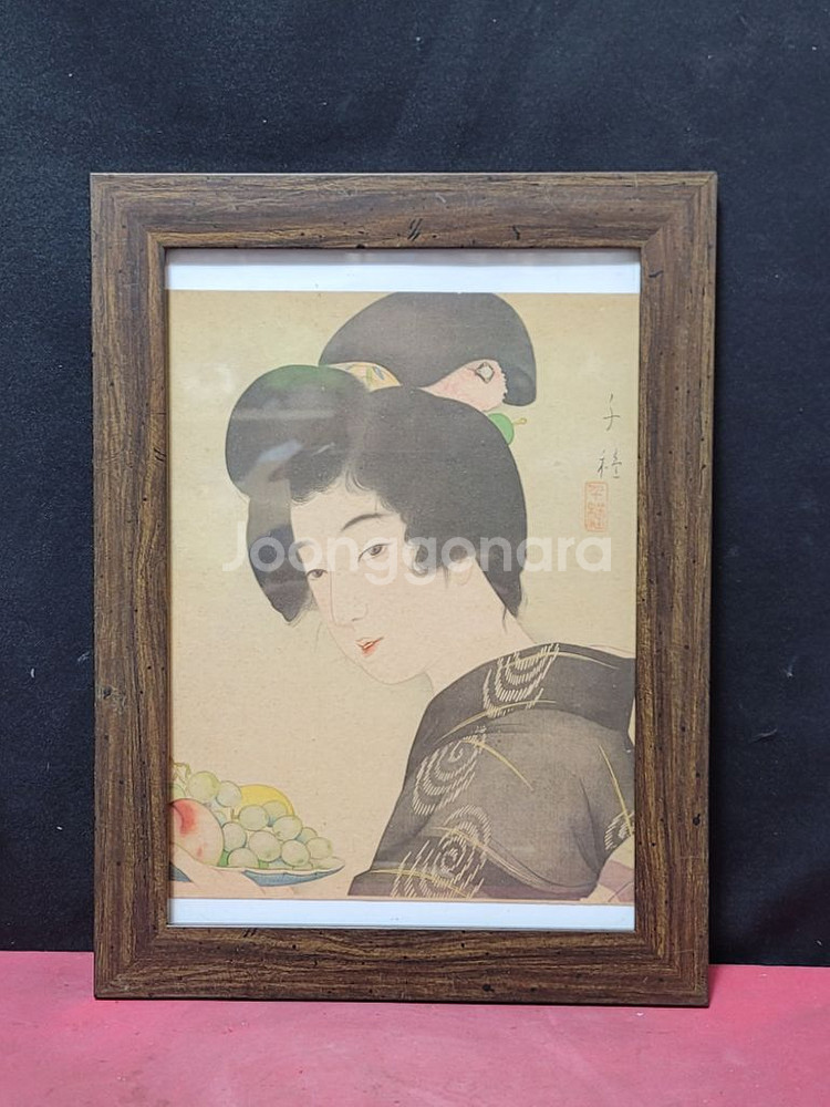 키타니 치구사 여인 초상화 그림 영인본--0