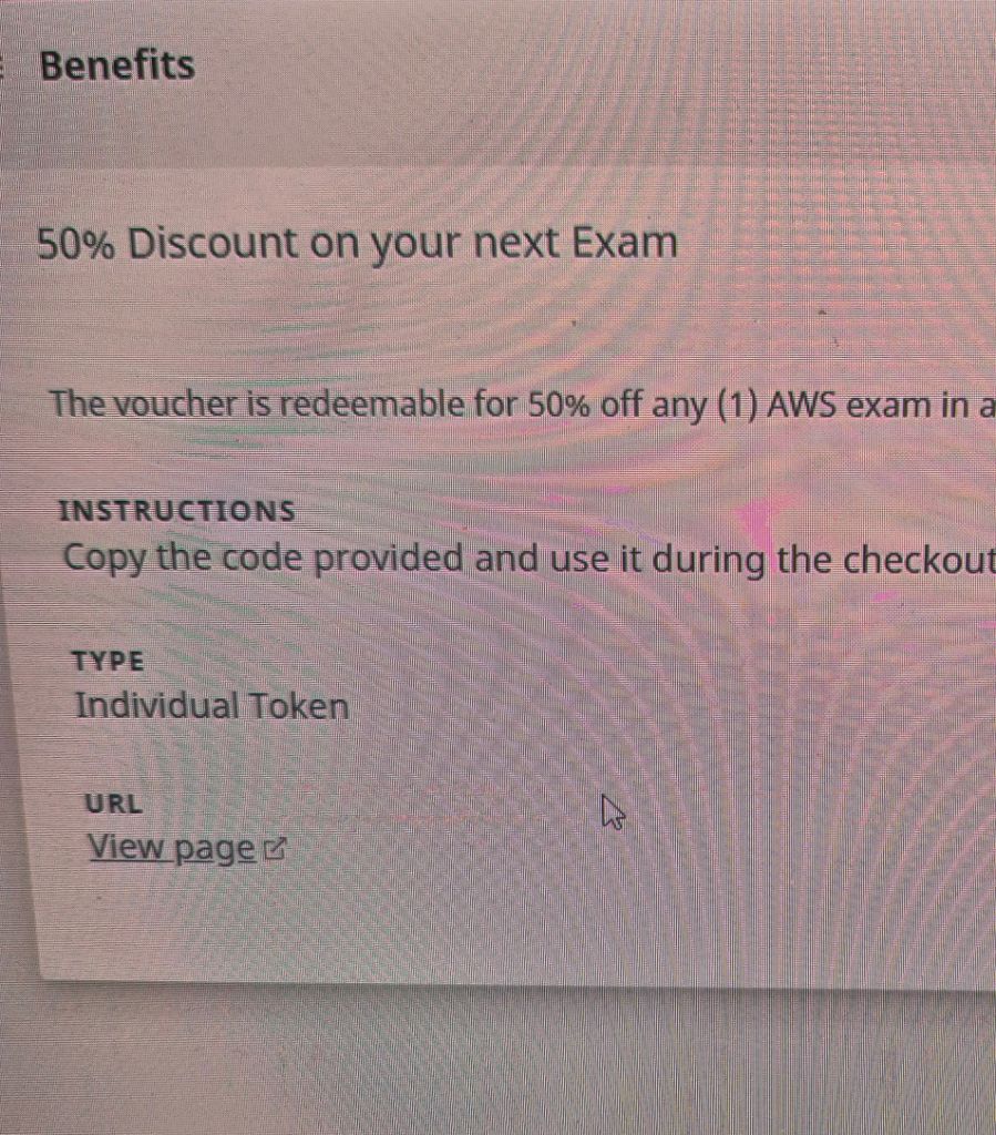 aws 자격증 시험 50% 할인 바우처