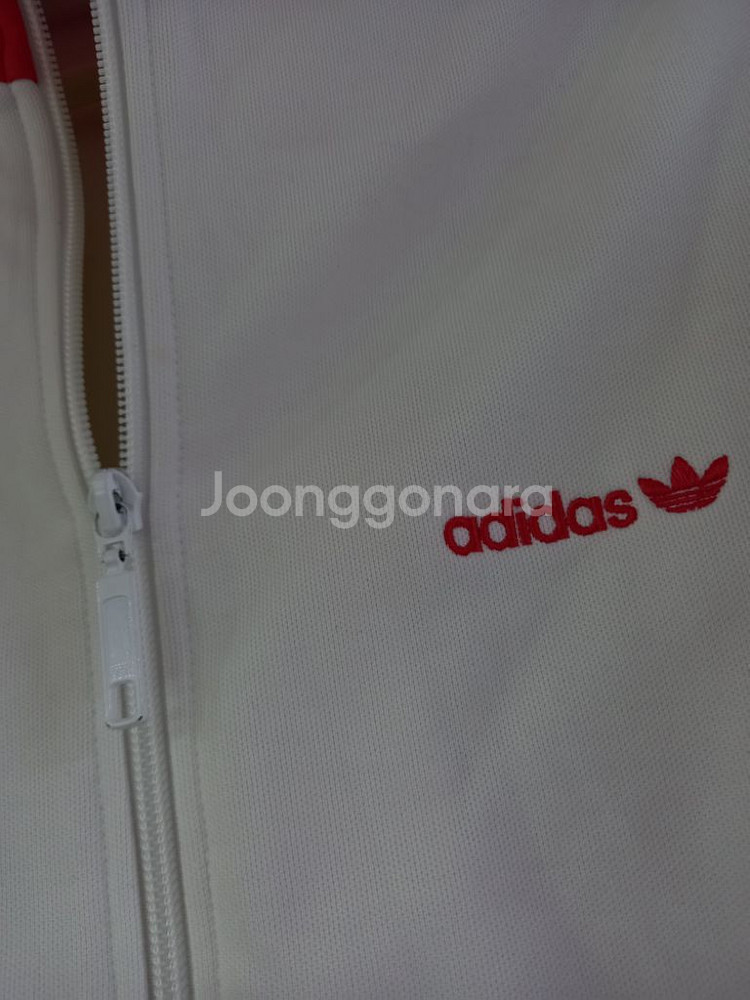 아디다스 흰빨 주황 트랙탑 져지집업 저지 져지집업 90--2