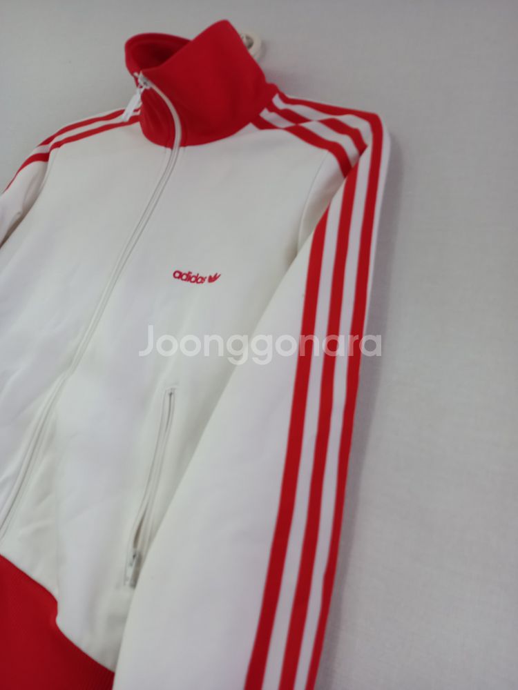 아디다스 흰빨 주황 트랙탑 져지집업 저지 져지집업 90--1