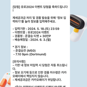 유로2024 준결승 티켓 급처