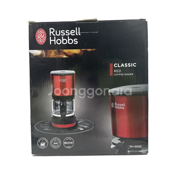 새상품 Russell Hobbs 4컵 커피 메이커 RH--1