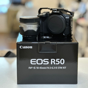 캐논 미러리스 eos r50 18-45 렌즈번들 신동급