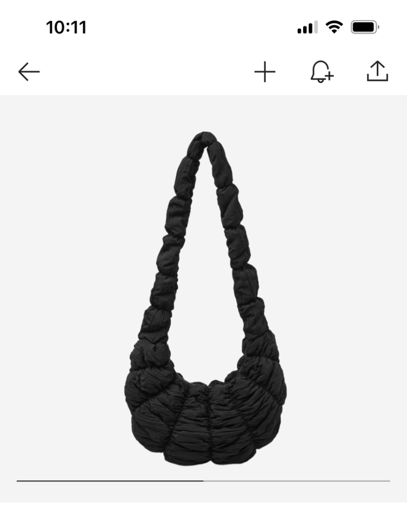 cos 리플 크로스바디백